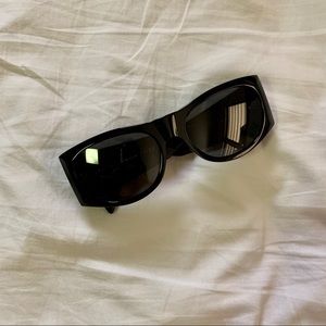 Celine Black Oversized Cat-Eye Sunglasses